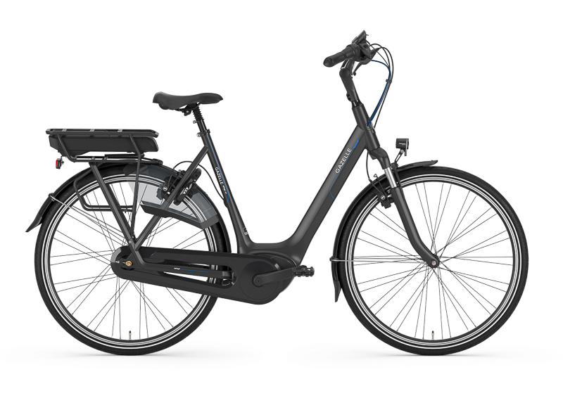 Gazelle Arroxo C7+ HMB City-/Trekking E-Bike 7-Gang Nexus Bremsnabe, Active Plus, 400Wh 11,0 Ah Unisexfahrrad 7 Gang Nabenschaltung mit Rücktritt schwarz matt Bosch
