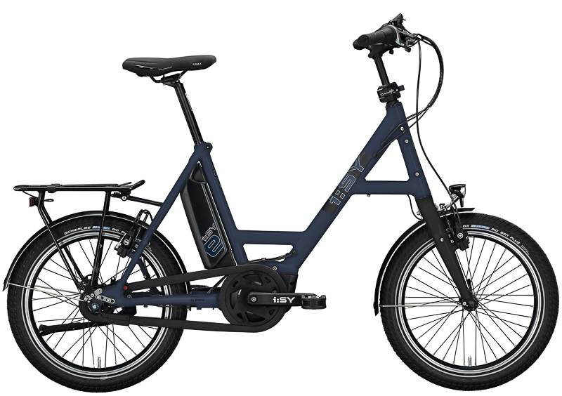 I:SY DrivE S8 RT 20" Urban Pedelec 8-Gang Nexus RBN 400Wh 11 Ah Unisexfahrrad 8 Gang Nabenschaltung mit Rücktritt blau matt