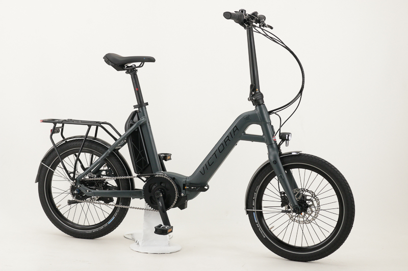 Victoria eFolding 7.5 Damen / Unisex Falt-E-Bike 5-Gang Freilaufnabe, 500Wh, 65Nm 13,4 Ah Unisexfahrrad 5 Gang Nabenschaltung mit Freilauf grau matt