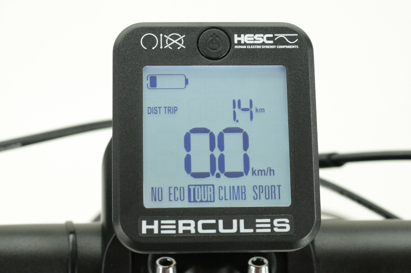 Hercules Alassio 10 E-Bike ( Pedelec) 17,5 Ah Herrenfahrrad 10 Gang Kettenschaltung schwarz matt BMZ