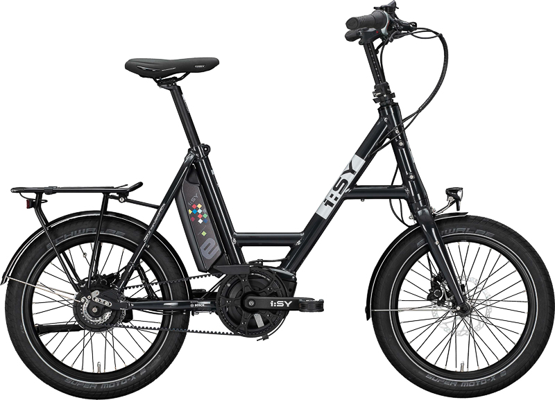 I:SY DrivE N3.8 ZR 20" Urban Pedelec Eviolo stufenlos, Gates Riemen, 500Wh 13,4 Ah Unisexfahrrad stufenlose Enviolo anthrazit