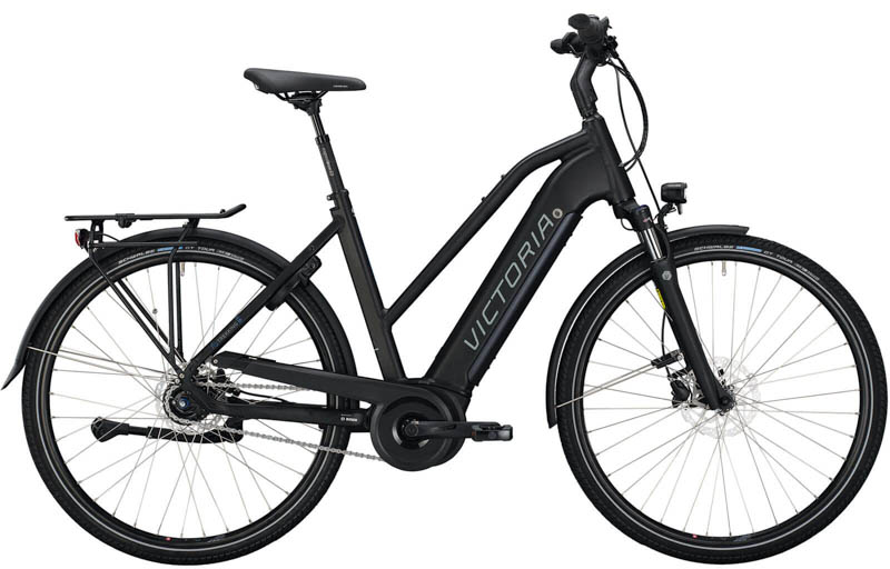 Victoria eTrekking 11.6 Pedelec / E-Bike 8-Gang RBN 500Wh Intube 13,4 Ah Damenfahrrad 8 Gang Nabenschaltung mit Rücktritt schwarz matt Bosch