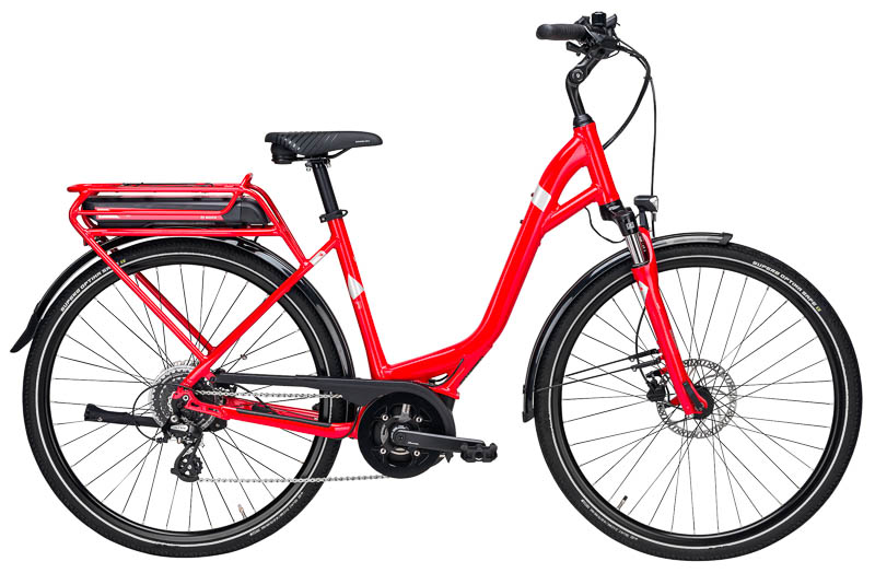 Pegasus Solero E8 Bosch E-Bike / Pedelec 8-Gang Kettenschaltung 11 Ah Damenfahrrad 8 Gang Kettenschaltung rot Bosch