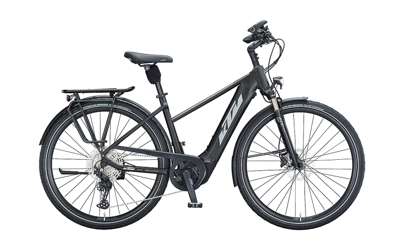 KTM Cento 11 Plus 28" Trekking E-Bike 11-Gang Deore, 625Wh, 85NM CX Damenfahrrad 11 Gang Kettenschaltung schwarz matt Bosch