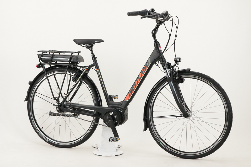 Westland Basic E7N City-/Trekking E-Bike 7-Gang Nexus Rückttittbremsnabe, 300Wh, Bosch 8,2 Ah Damenfahrrad 7 Gang Nabenschaltung schwarz matt Bosch