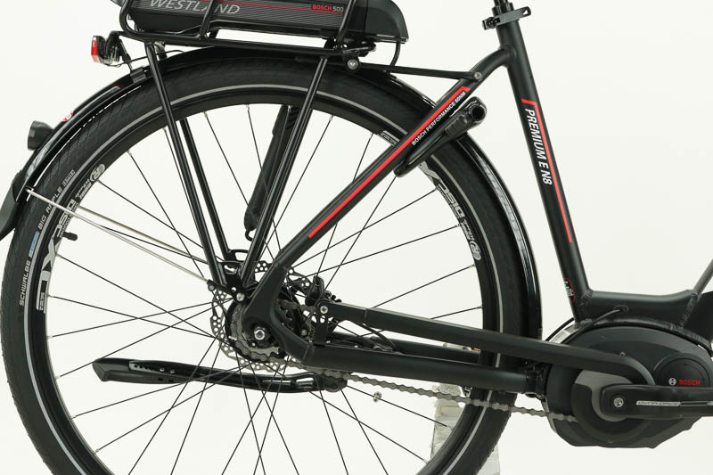 Westland Premium E N8 E-Bike / Pedelec 500 Watt Ah Damenfahrrad 8 Gang Nabenschaltung schwarz matt Bosch