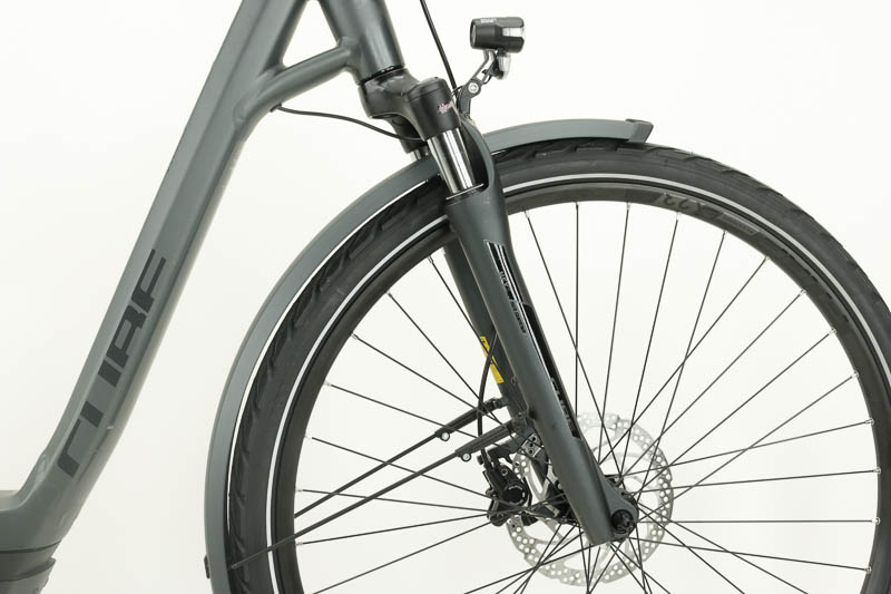 Cube Town Sport Hybrid Pro 400 11 Ah Damenfahrrad 10 Gang Kettenschaltung anthrazit matt Bosch