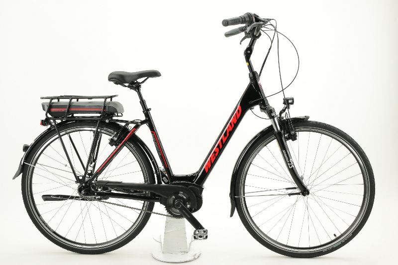 Westland Basic Plus E 7N Pedelec / E-Bike 400W 11 Ah Damenfahrrad 7 Gang Nabenschaltung schwarz Bosch