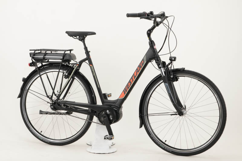 Westland Basic E7N City-/Trekking E-Bike 7-Gang Nexus Rückttittbremsnabe, 300Wh, Bosch 8,2 Ah Damenfahrrad 7 Gang Nabenschaltung schwarz matt Bosch