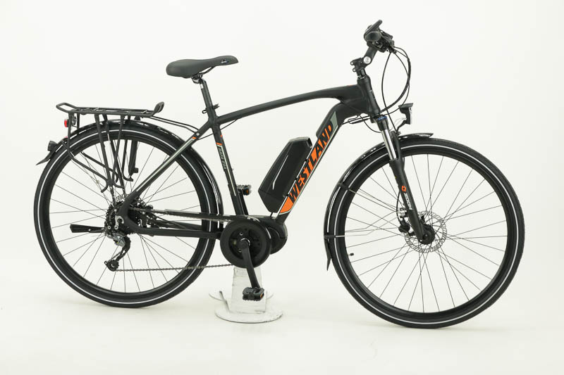 Westland Bafa E9A Sport Tekking Pedelc / E-Bike 9 Gang Kette 11,6 Ah Herrenfahrrad 9 Gang Kettenschaltung schwarz matt Bafang