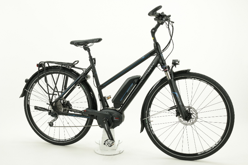 Westland E-Line 500KW9 E-Bike Ah Damenfahrrad 9 Gang Kettenschaltung schwarz matt Bosch