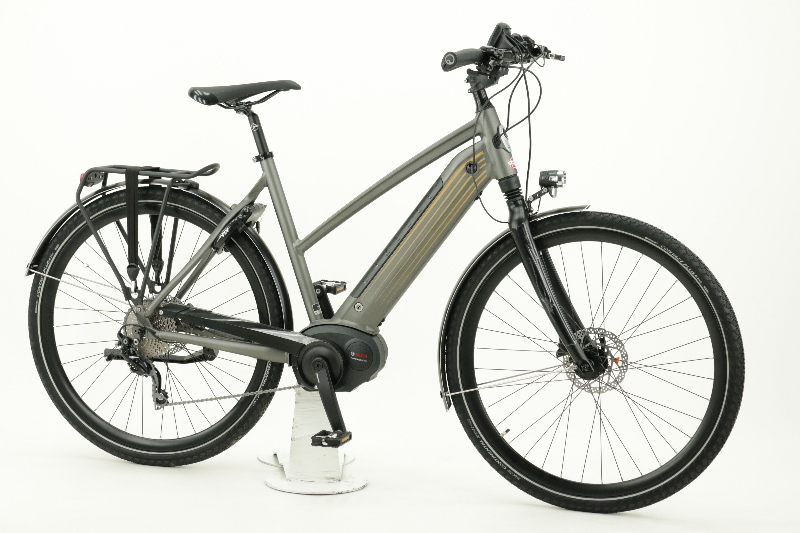 Gazelle CityZen T10 HMB Pedelec 500 Wh Ah Damenfahrrad 10 Gang Kettenschaltung grau matt Bosch