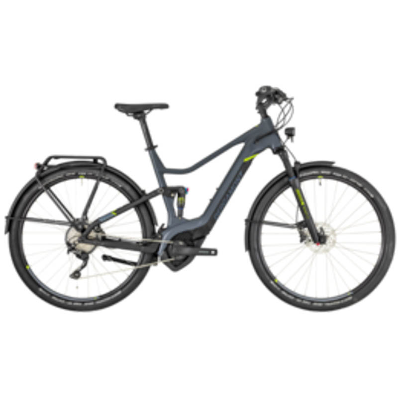 Bergamont E-Helix FS Expert EQ Uban Fullsuspension E-Bike 11-Gang Ah Herrenfahrrad 11 Gang Kettenschaltung grau matt Bosch