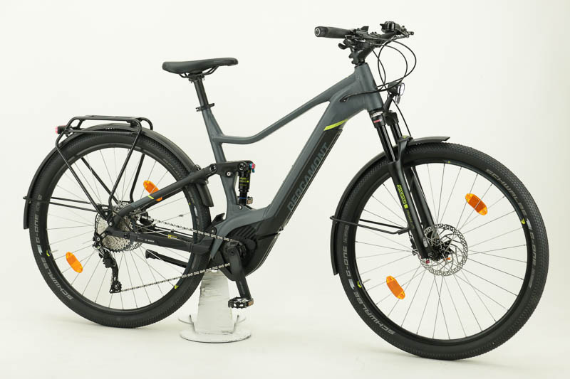 Bergamont E-Helix FS Expert EQ Uban Fullsuspension E-Bike 11-Gang Ah Herrenfahrrad 11 Gang Kettenschaltung grau matt Bosch