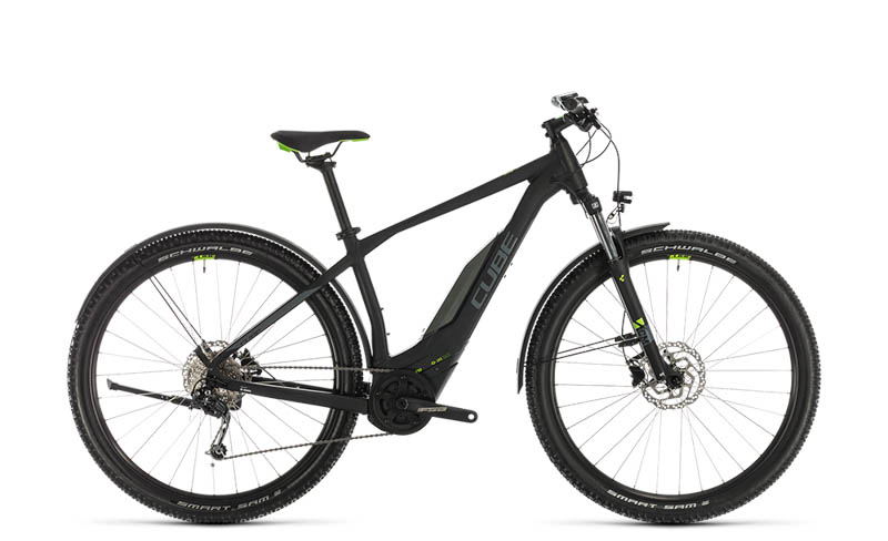 Cube Acid Hybrid One 500 Allroad E-ATB Hardtail 9-Gang Kette 500W 13,4 Ah Herrenfahrrad 9 Gang Kettenschaltung schwarz matt Bosch