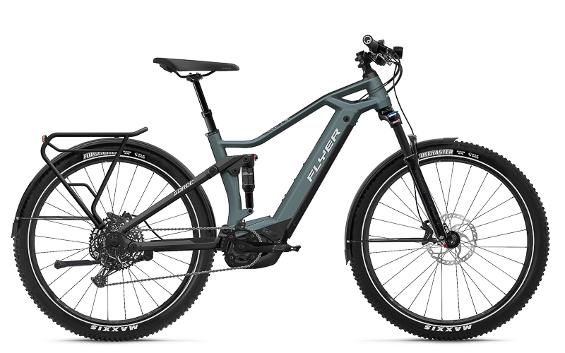 Flyer Goroc3 4.10 27,5" Fullsuspension Crossover Pedelec 10-Gang Deore, 625Wh Unisexfahrrad 10 Gang Kettenschaltung blau