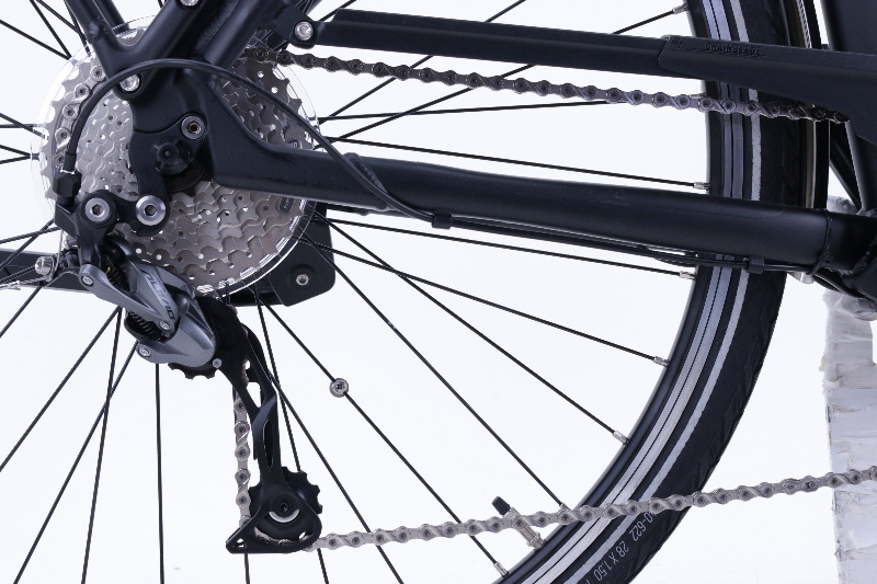 Pegasus Premium E9C Ah Damenfahrrad 9 Gang Kettenschaltung schwarz matt Bosch