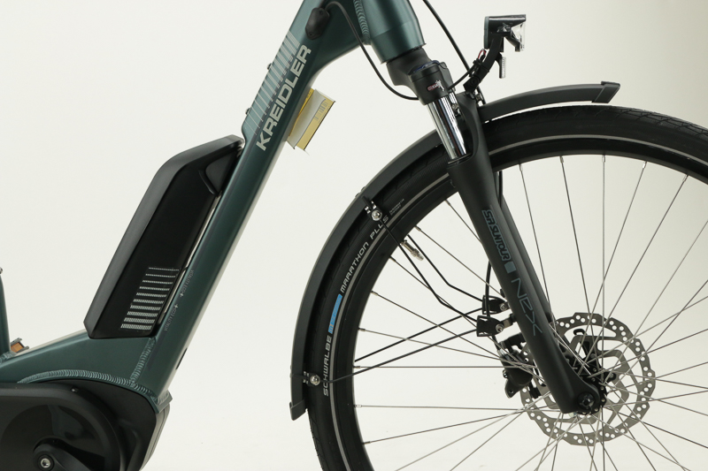 Kreidler Vitality Eco 6 + (Plus)  City- Pedelec  8-Gang Freilauf 500W Ah;13,4 Ah Damenfahrrad 8 Gang Nabenschaltung mit Freilauf grün matt Bosch